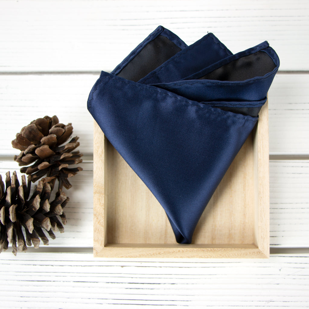Men's Solid Color Satin Microfiber Handkerchief