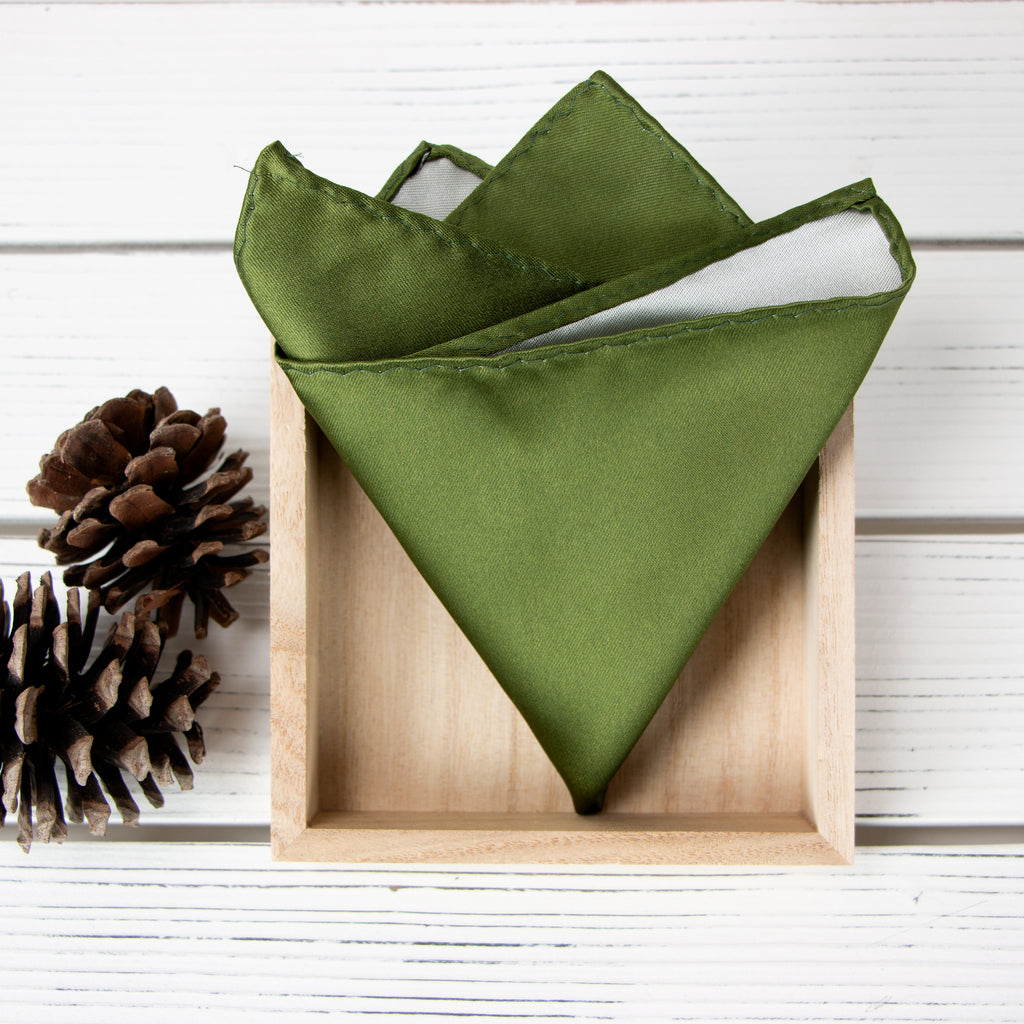 Men's Solid Color Satin Microfiber Handkerchief