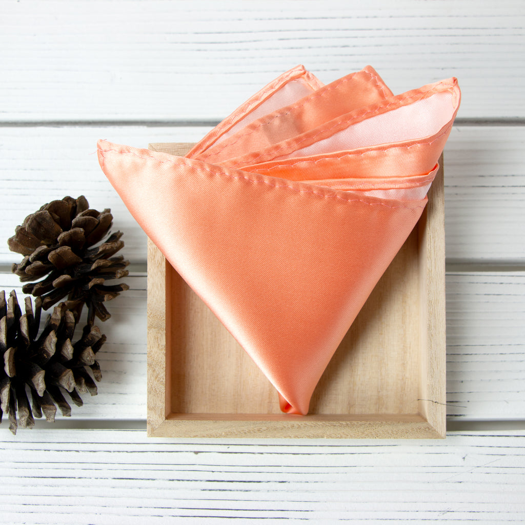 Men's Solid Color Satin Microfiber Handkerchief