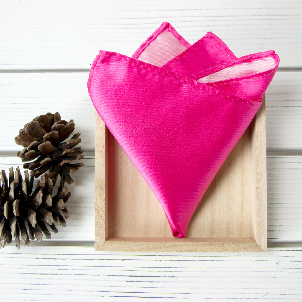 Men's Solid Color Satin Microfiber Handkerchief
