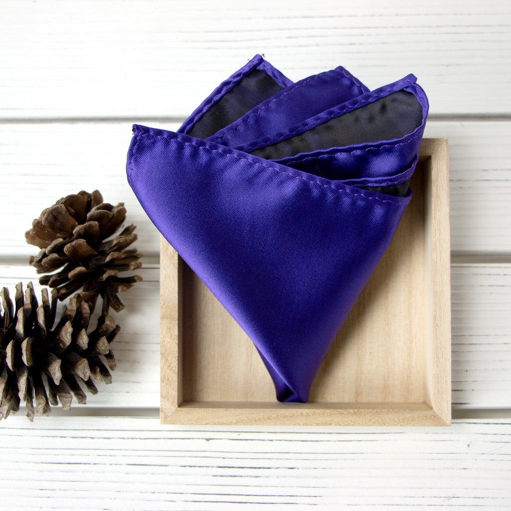 Men's Solid Color Satin Microfiber Handkerchief