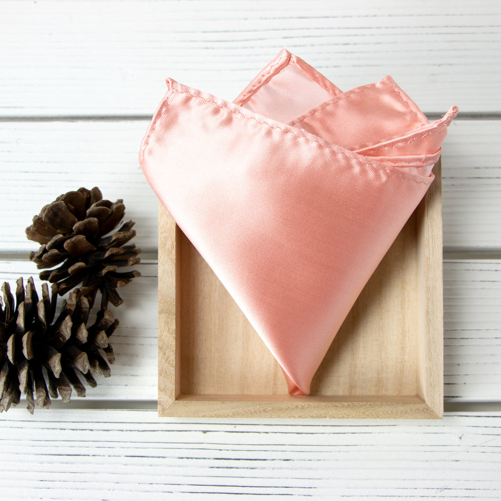 Men's Solid Color Satin Microfiber Handkerchief