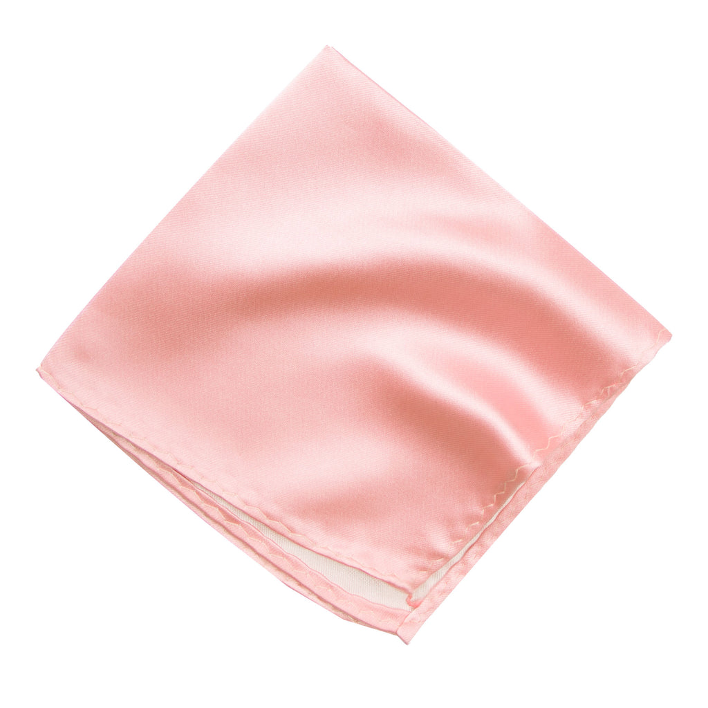 men's petal lavender purple pink solid color satin microfiber handkerchief hanky pocket square