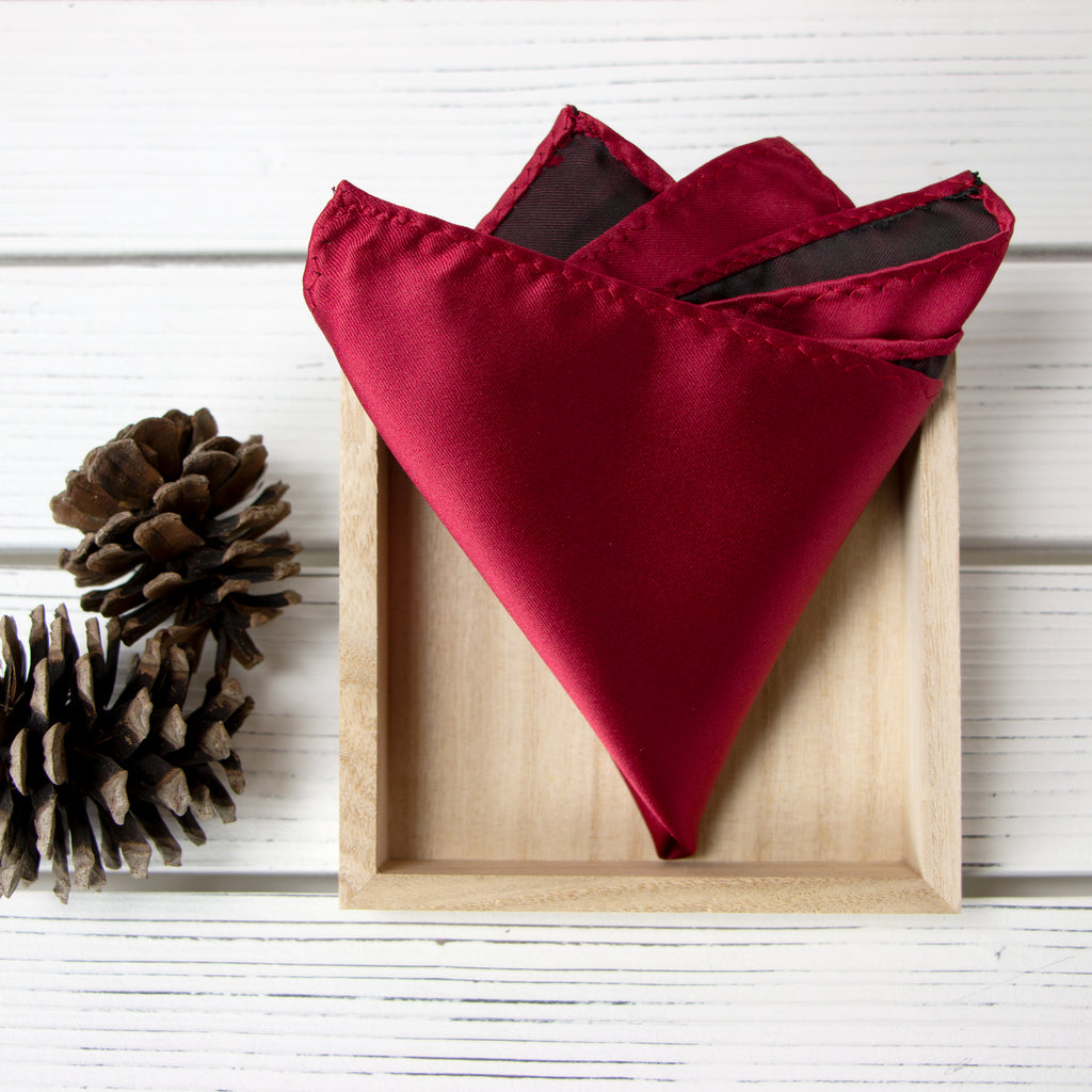 Men's Solid Color Satin Microfiber Handkerchief