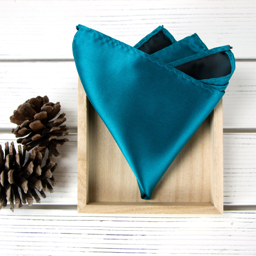 Men's Solid Color Satin Microfiber Handkerchief