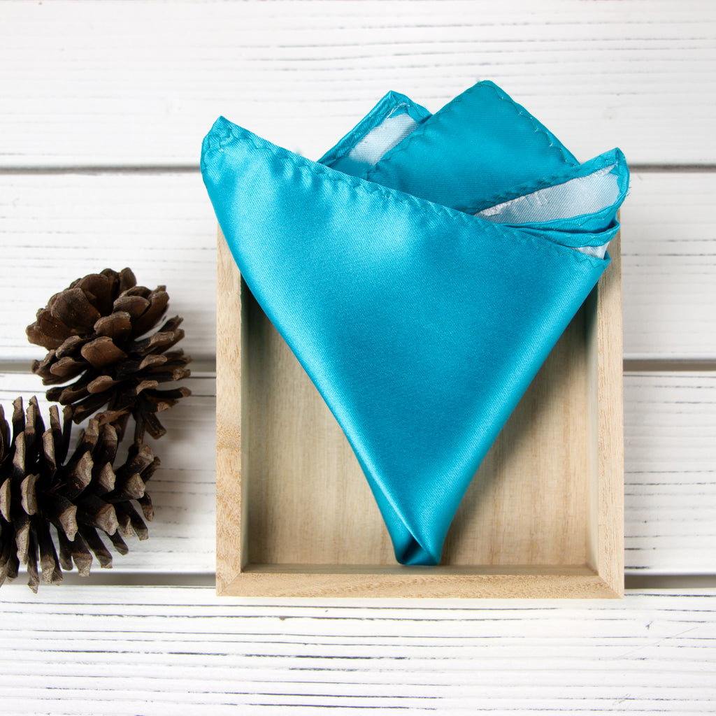 Men's Solid Color Satin Microfiber Handkerchief