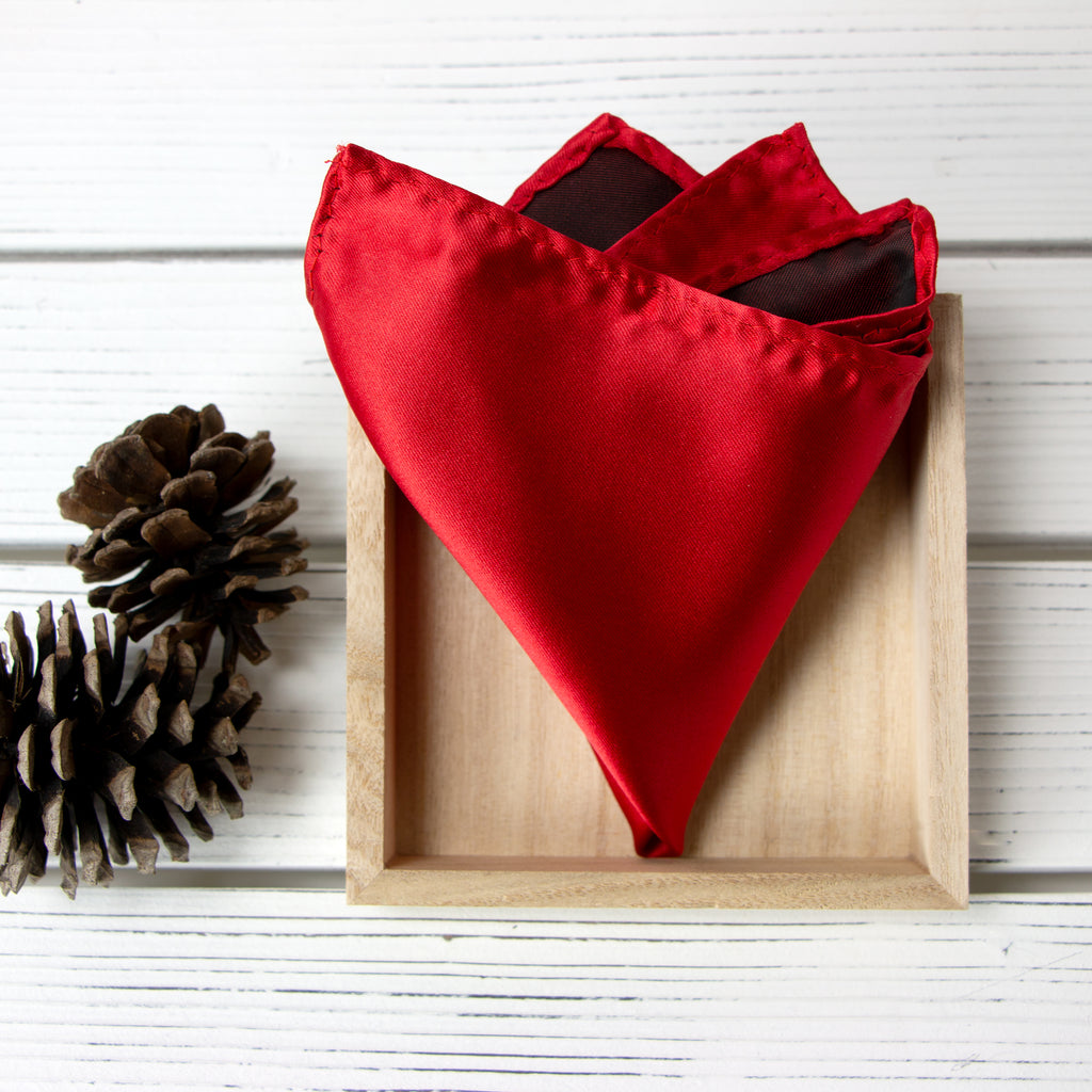 Men's Solid Color Satin Microfiber Handkerchief