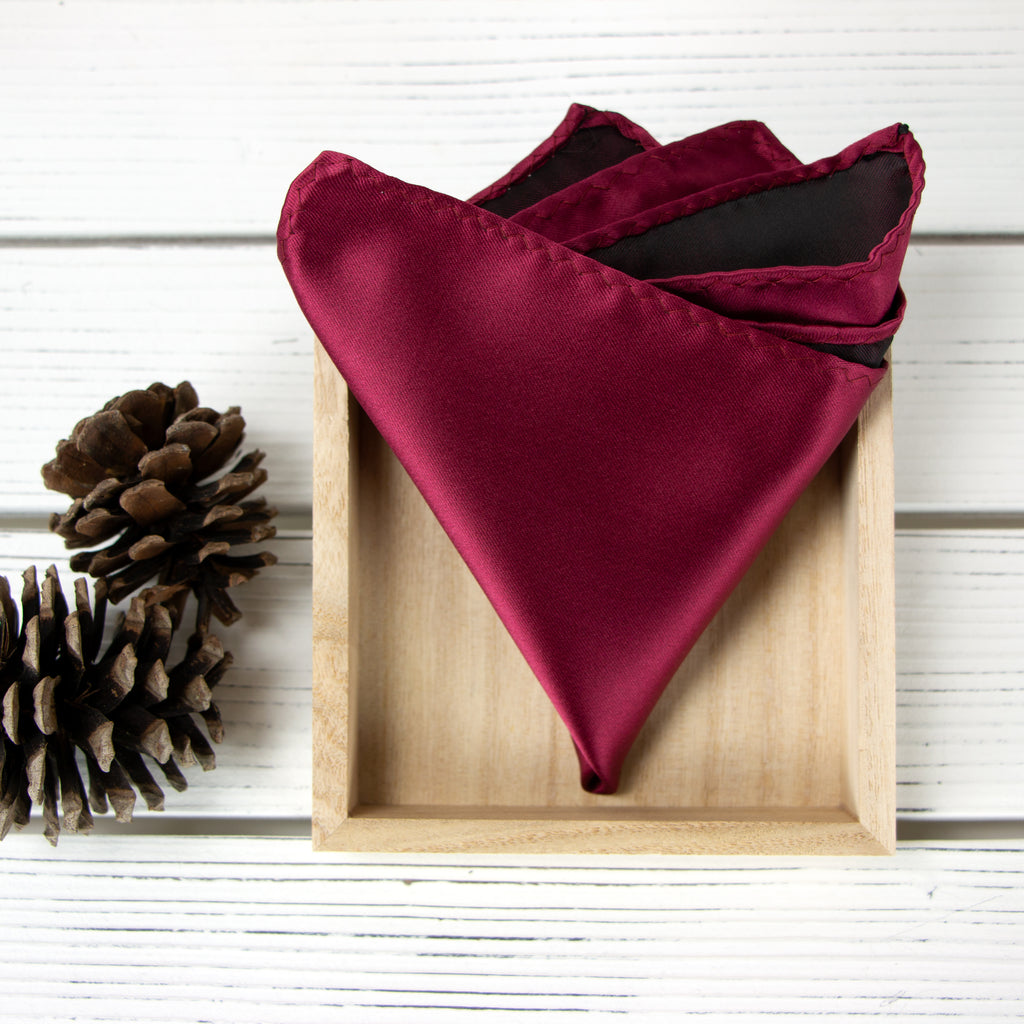 Men's Solid Color Satin Microfiber Handkerchief