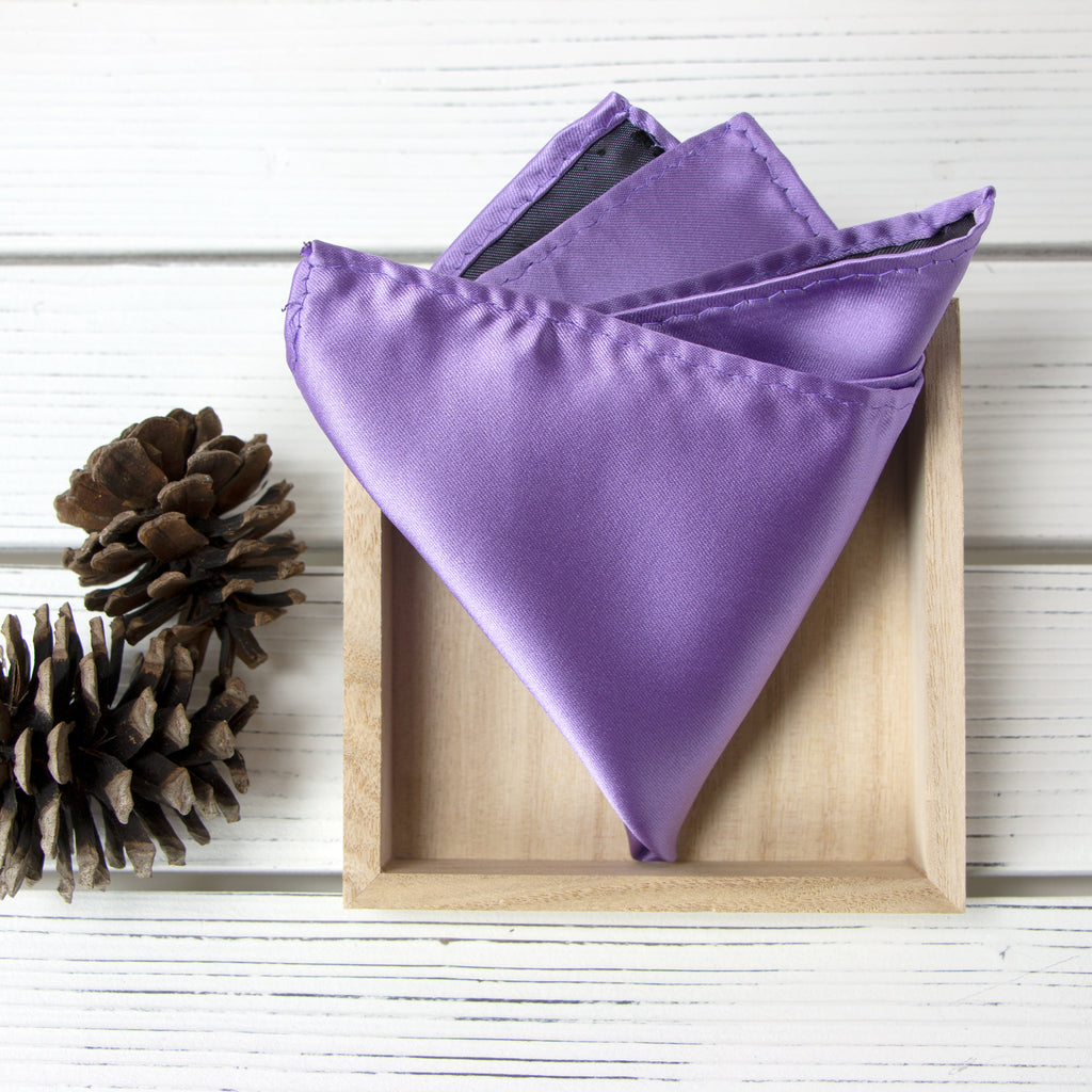 Men's Solid Color Satin Microfiber Handkerchief