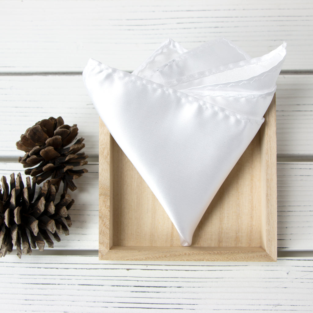 Men's Solid Color Satin Microfiber Handkerchief