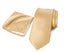 Men's Solid Color Satin Microfiber Tie and Handkerchief Set