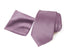 Men's Solid Color Satin Microfiber Tie and Handkerchief Set