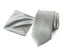 Men's Solid Color Satin Microfiber Tie and Handkerchief Set