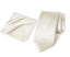 Men's Solid Color Satin Microfiber Tie and Handkerchief Set