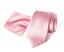 Men's Solid Color Satin Microfiber Tie and Handkerchief Set