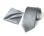 Men's Solid Color Satin Microfiber Tie and Handkerchief Set