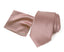 Men's Solid Color Satin Microfiber Tie and Handkerchief Set
