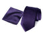 Men's Solid Color Satin Microfiber Tie and Handkerchief Set