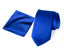 Men's Solid Color Satin Microfiber Tie and Handkerchief Set