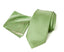 Men's Solid Color Satin Microfiber Tie and Handkerchief Set