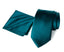 Men's Solid Color Satin Microfiber Tie and Handkerchief Set