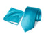 Men's Solid Color Satin Microfiber Tie and Handkerchief Set