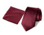 Men's Solid Color Satin Microfiber Tie and Handkerchief Set