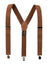 Men's Elastic Suspenders with Leather Crosspatch