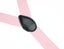 men's light pink baby pink elastic stretch suspenders with genuine leather crosspatch with subtle Spring Notion branding