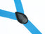 men's turquoise blue green elastic stretch suspenders with genuine leather crosspatch with subtle Spring Notion branding