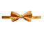 men's mustard yellow brown solid color satin microfiber bow tie