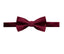 men's burgundy wine solid color satin microfiber bow tie