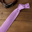 Men's Solid Color Satin Microfiber Tie