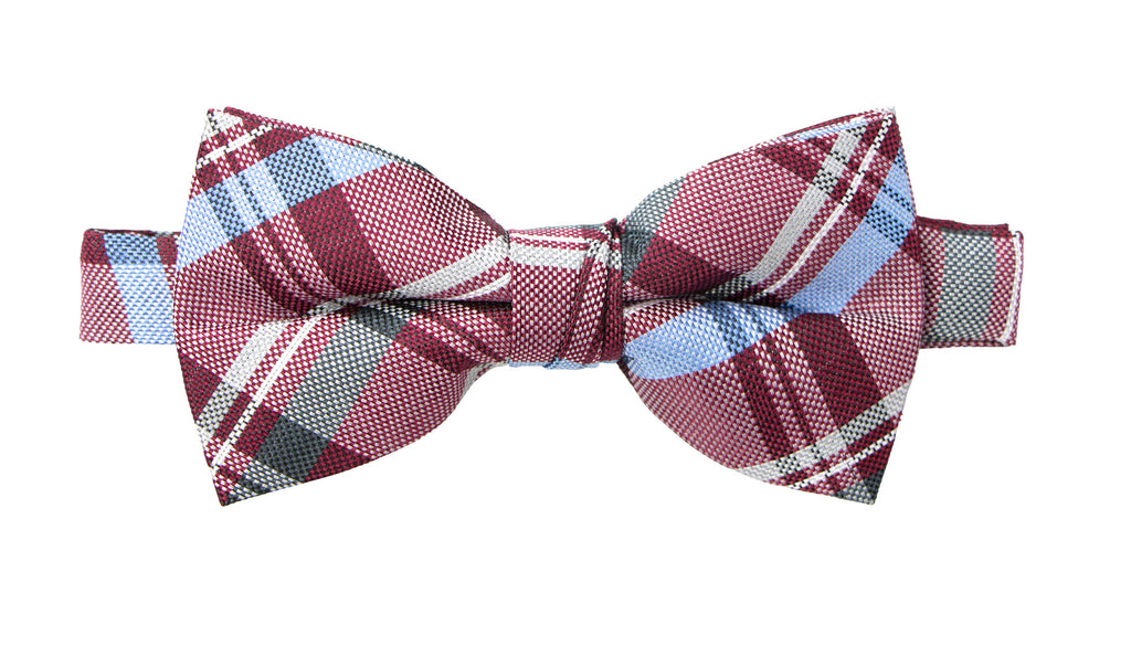 Men's Tartan Plaid Woven Bow Tie