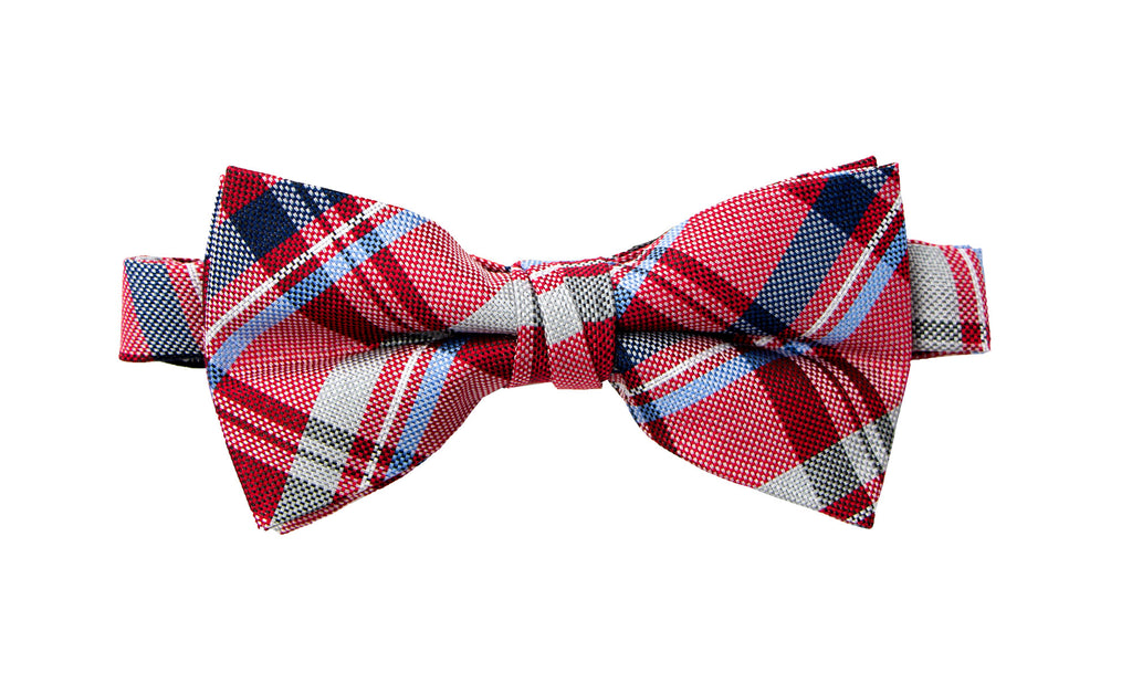 Men's Tartan Plaid Woven Bow Tie