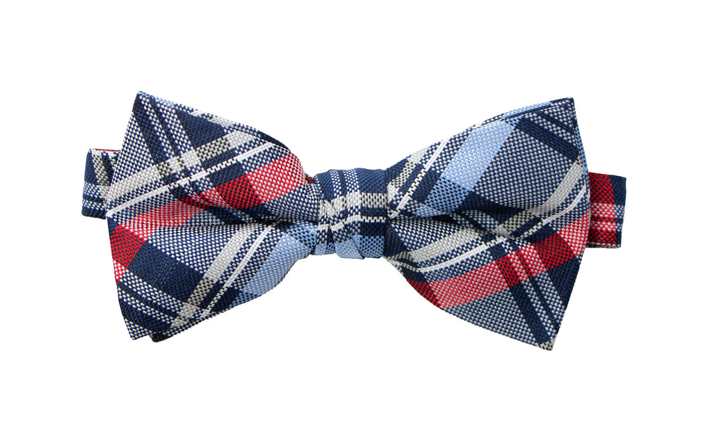 Men's Tartan Plaid Woven Bow Tie