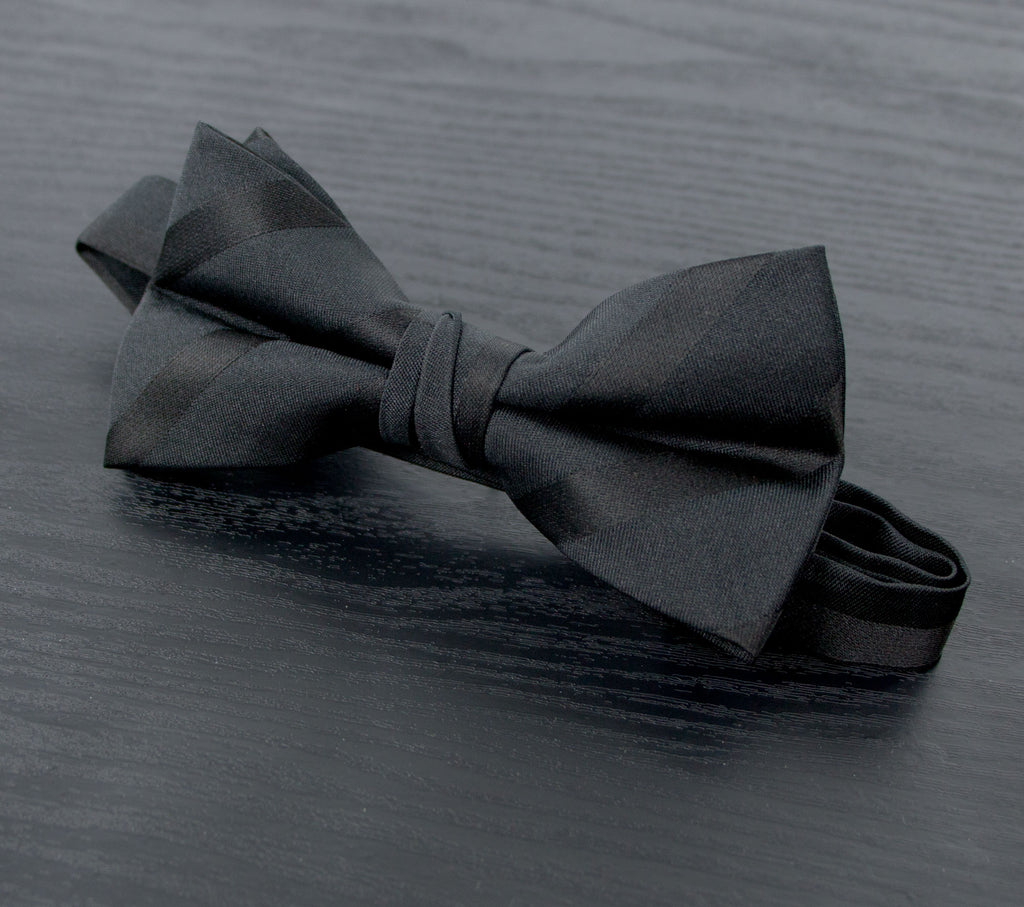 Men's Elegant Stripes Woven Bow Tie