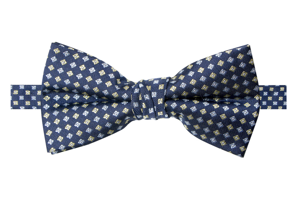 Men's Royal Blue Patterned Bow Tie (Color 08)