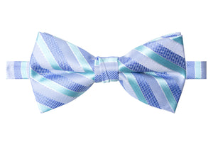 Men's Aqua Patterned Bow Tie (Color 16)