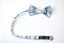 Men's Blue/Ivory Patterned Bow Tie (Color 19)