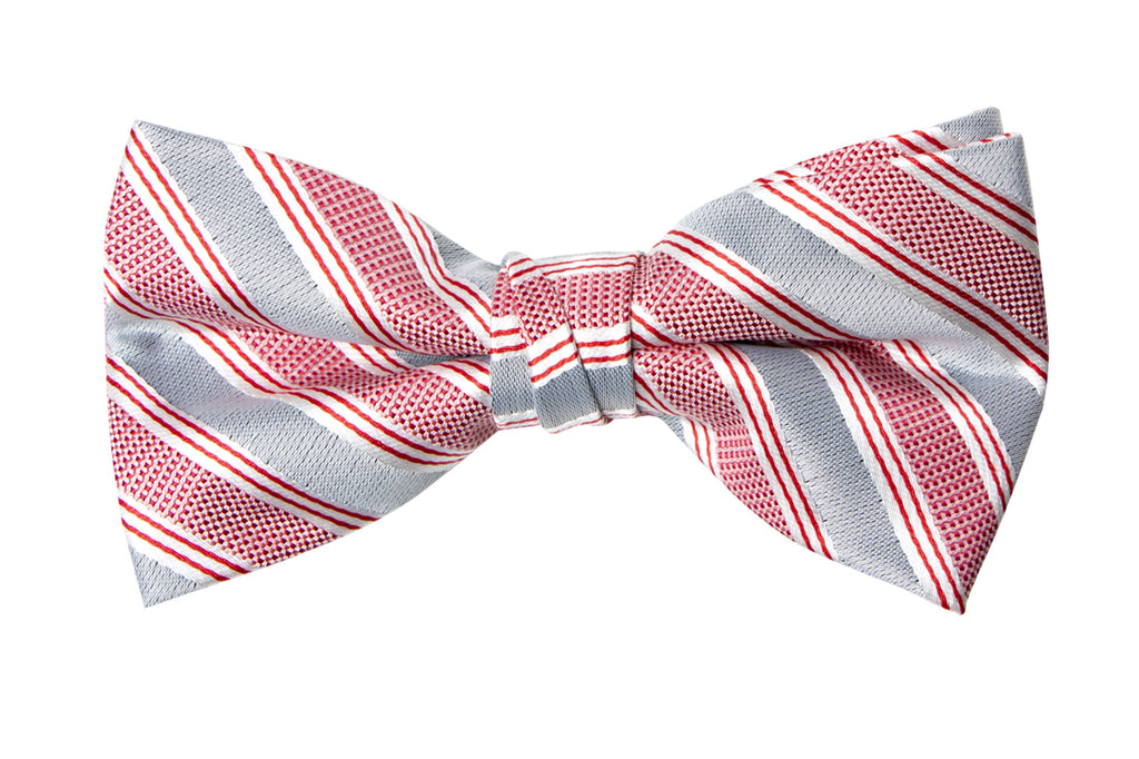 Men's Light Pink Patterned Bow Tie (Color 26)