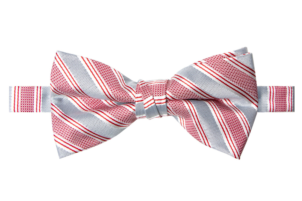 Men's Light Pink Patterned Bow Tie (Color 26)