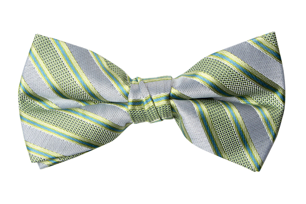 Men's Pastel Green Patterned Bow Tie (Color 27)