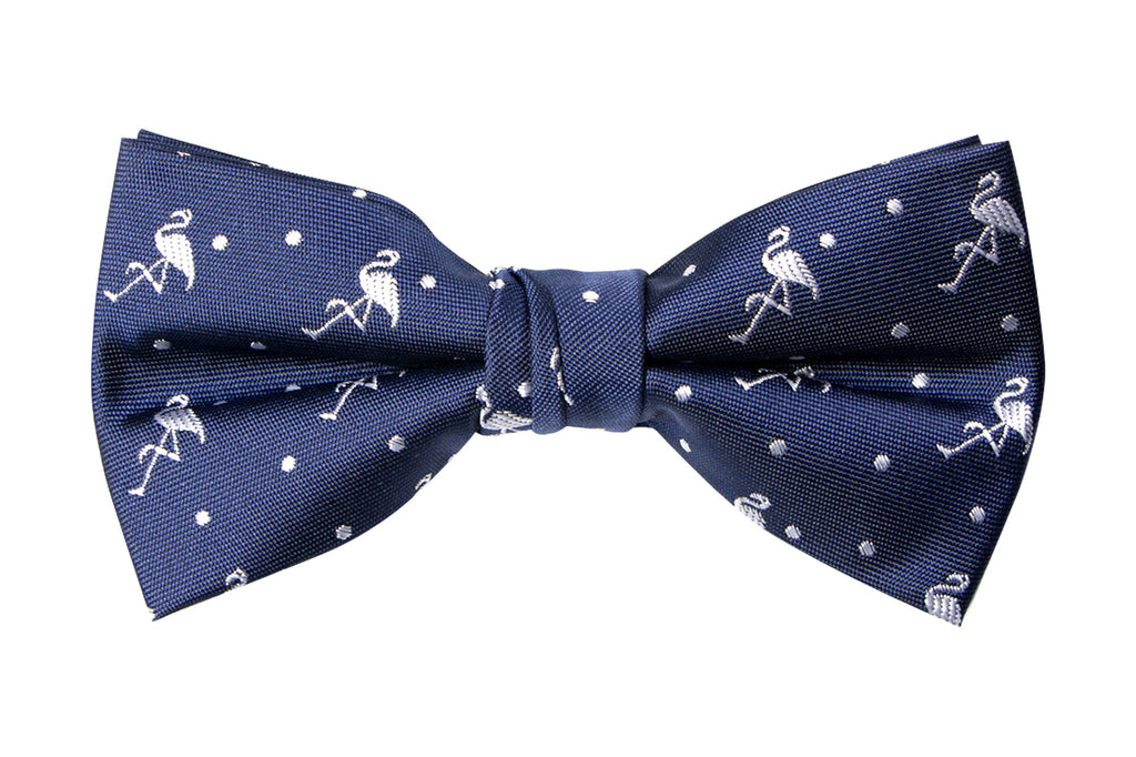 Men's Cranes Patterned Bow Tie (Color 32)