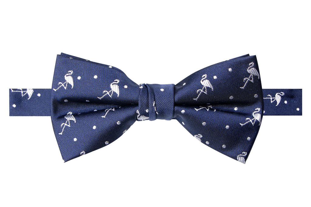 Men's Cranes Patterned Bow Tie (Color 32)