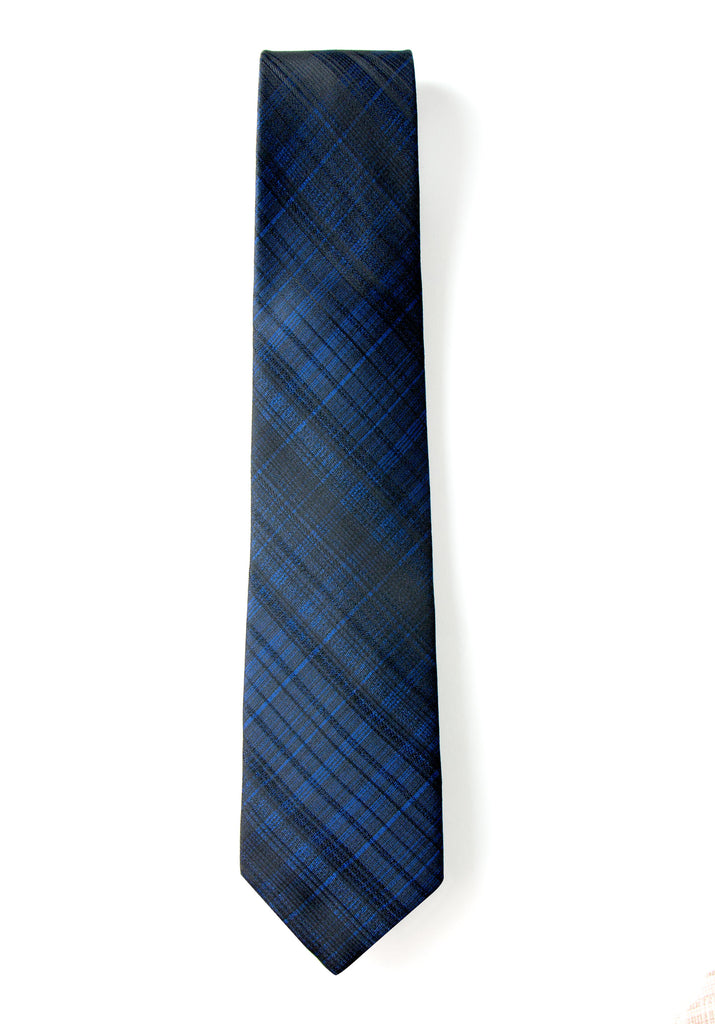 men's navy blue dotted patterned necktie tie
