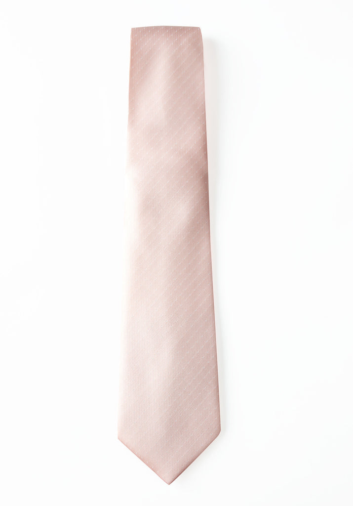 men's blush pink baby pink dotted patterned necktie tie