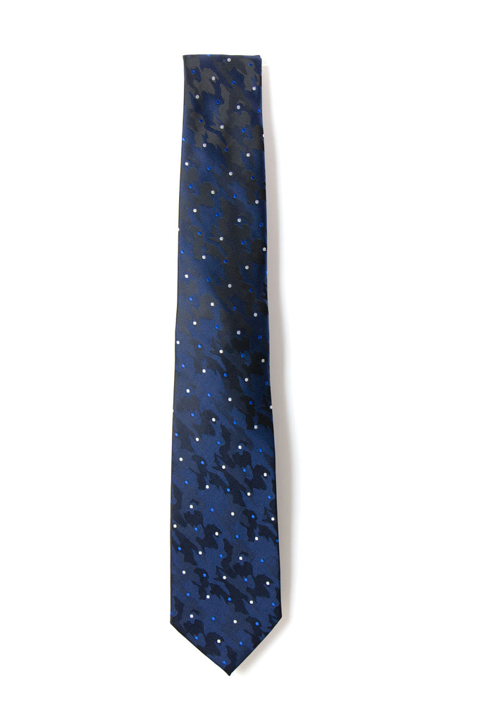 men's navy blue camouflage camo patterned necktie tie