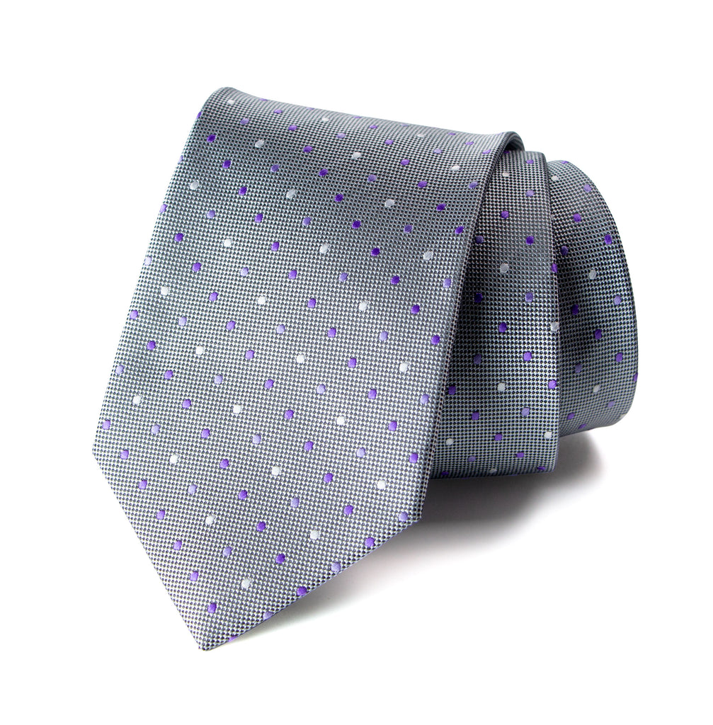 men's lilac lavender purple patterned necktie tie