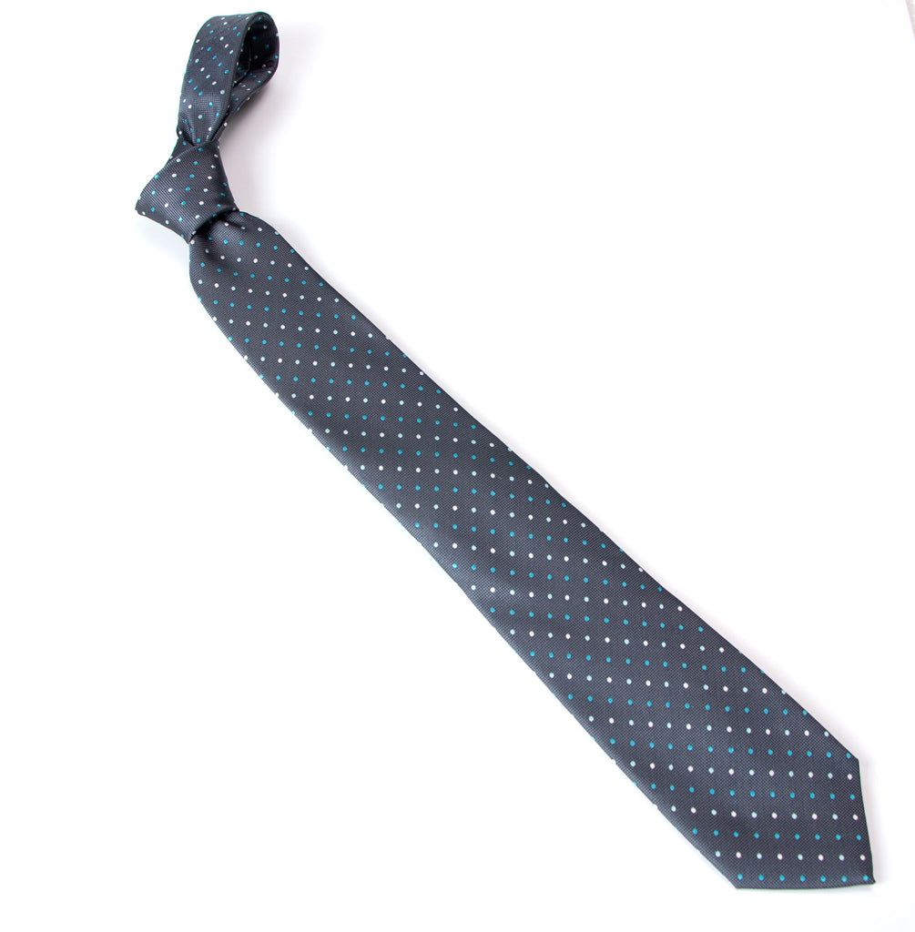 men's turquoise blue green patterned necktie tie